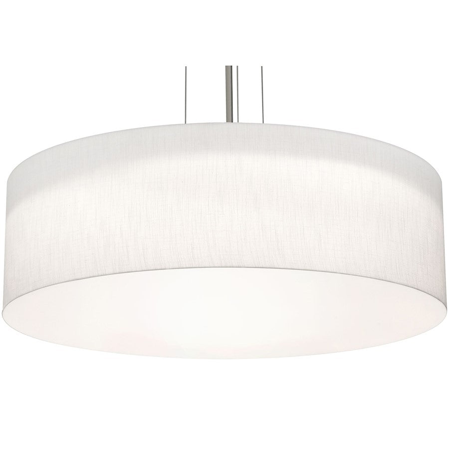 AFX Lighting Anton 4 Lt 30'' Medium Base Pendant, Nickel/White - ANP3044MBSN-LW