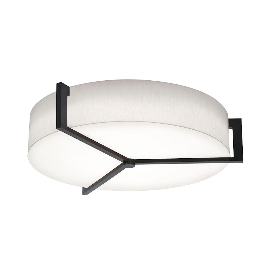 AFX Lighting Apex 1 Lt 27" LED Flush Mount, Espresso/White - APF2432L5AJUDES-LW