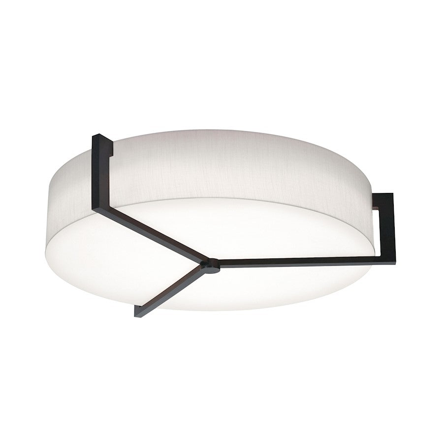 AFX Lighting Apex 3 Lt 27'' Med Base Flush, Espresso/White - APF2432MBES-LW