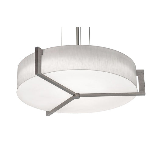 AFX Lighting Apex 1 Lt 27" LED Pendant, Nickel/Grey/White - APP2432L5AJUDWG-LW