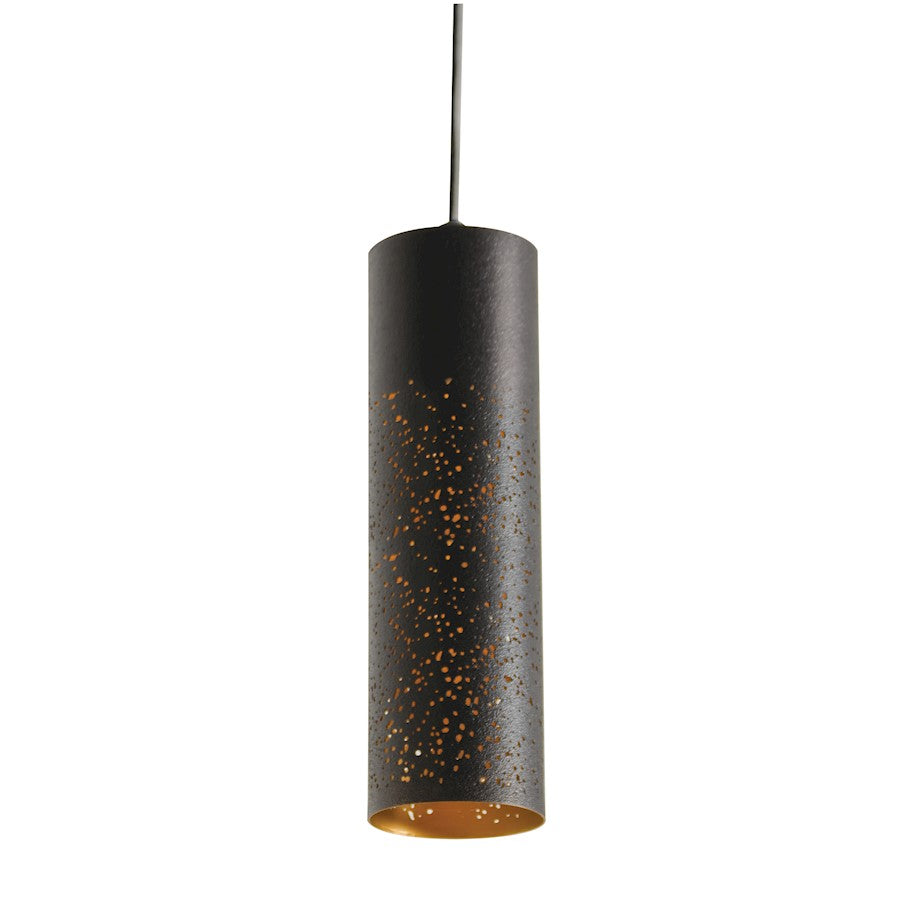 AFX Lighting Ash LED Perforated Pendant, Black - ASHP0407L30D2BK