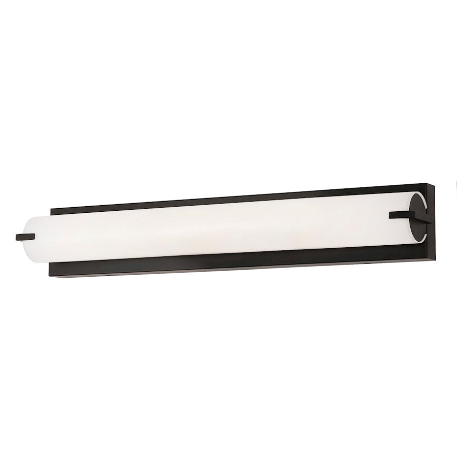 AFX Lighting Axel 1 Light 24" LED Wall Sconce, Black/White - AXLV2404LAJUDBK