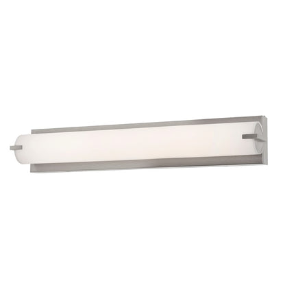 AFX Lighting Axel 1 Light 24" LED Wall Sconce, Nickel/White - AXLV2404LAJUDSN