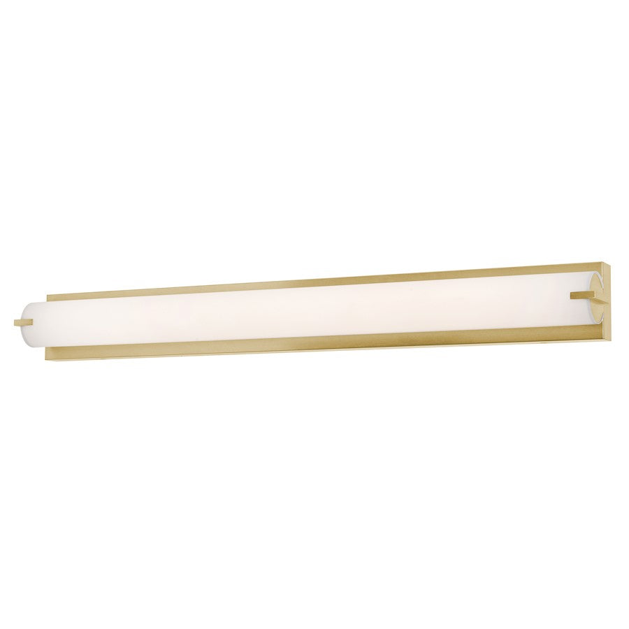 AFX Lighting Axel 1 Light 36" LED Wall Sconce, Brass/White - AXLV3604LAJUDSB