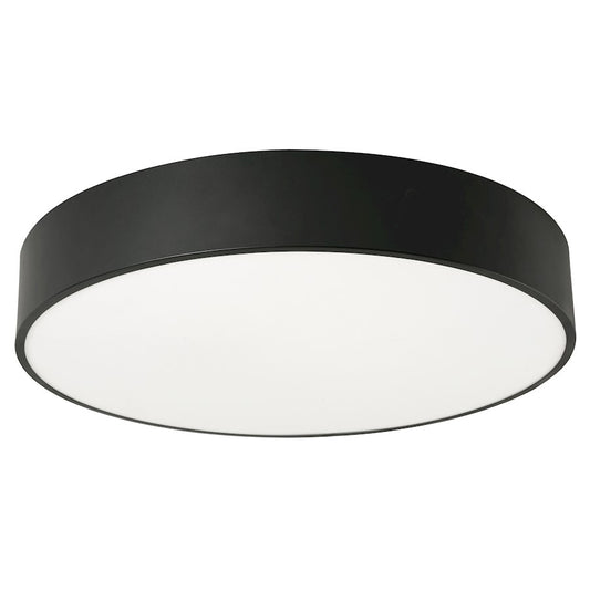 AFX Lighting Bailey 1 Light 24" Flush Mount, Black/Black - BAYF24LAJUDBK