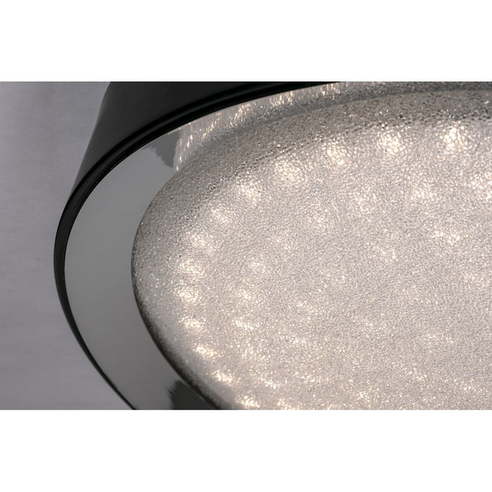 AFX Lighting Belle LED Flush Mount, Black/Clear