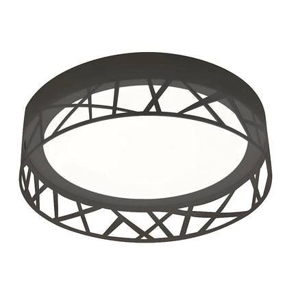 AFX Lighting Boon 16" LED Flush Mount, 120V, Black/Black - BOF162600L30D1BK