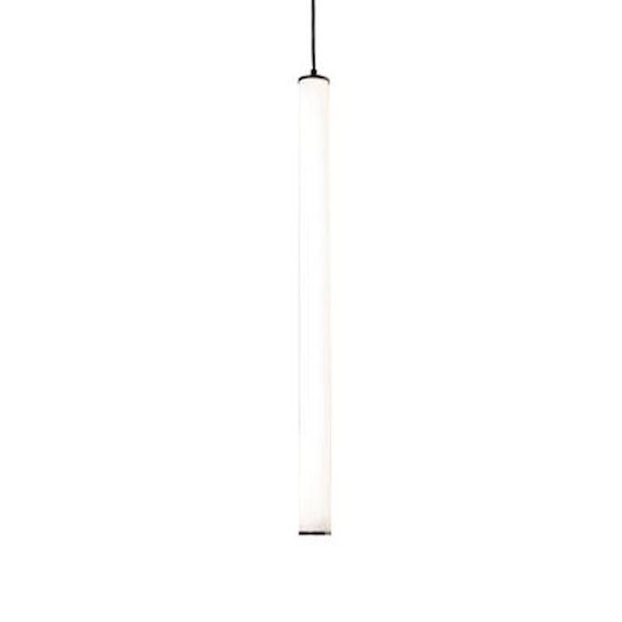 AFX Lighting Caden 1 Light 24" LED Pendant, 25, Black/White - CADP24L30UDBK