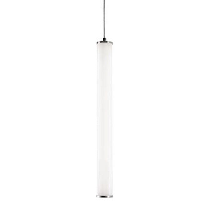 AFX Lighting Caden 1 Light 24" LED Pendant, 25W, Nickel/White - CADP24L30UDSN