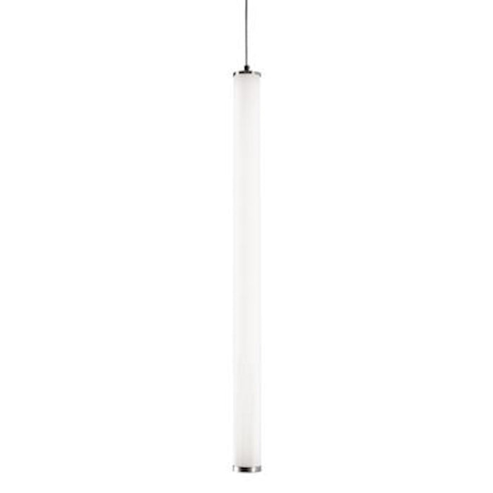 AFX Lighting Caden 1 Light 36" LED Pendant, 30W, Nickel/White - CADP36L30UDSN