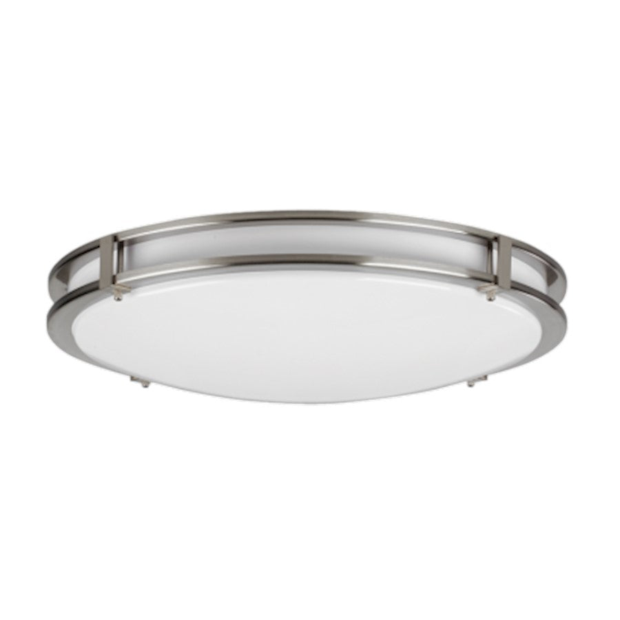 AFX Lighting Carlisle LED 12" Flush Mount, Satin Nickel - CAF121200LAJD1