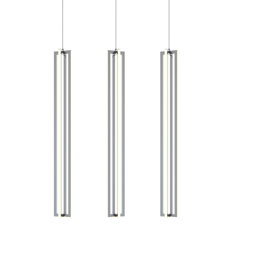 AFX Lighting Cass 3 Light Medium Linear Pendant, NK/Frost - CSSP36L30D1SNLNR3