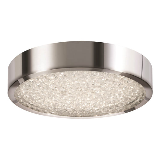 AFX Lighting Diamonds Flush, LED 24W/1900LM/120V, Chrome/Clear - DMDF13L30D1PC