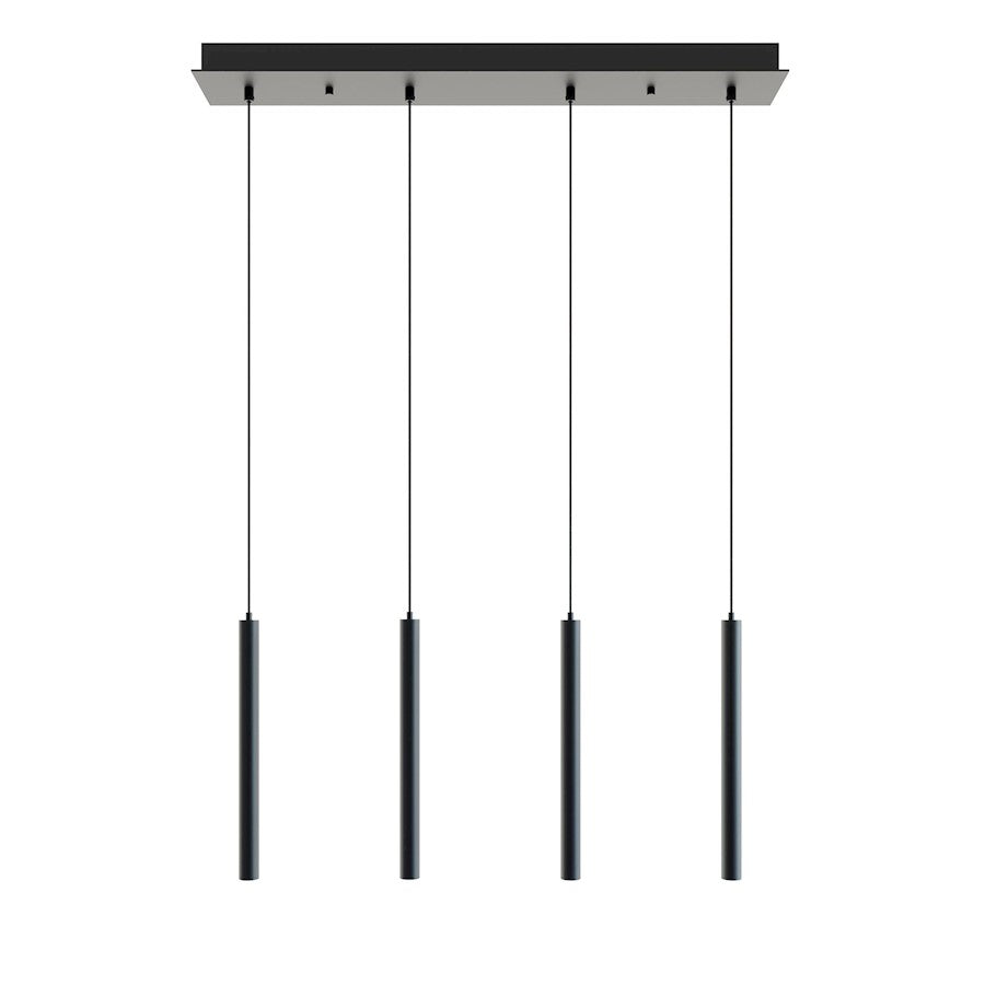 AFX Lighting Eli 4 Pendant, 36W/120-277V, Black - ELIP01L30UDBKLNR4