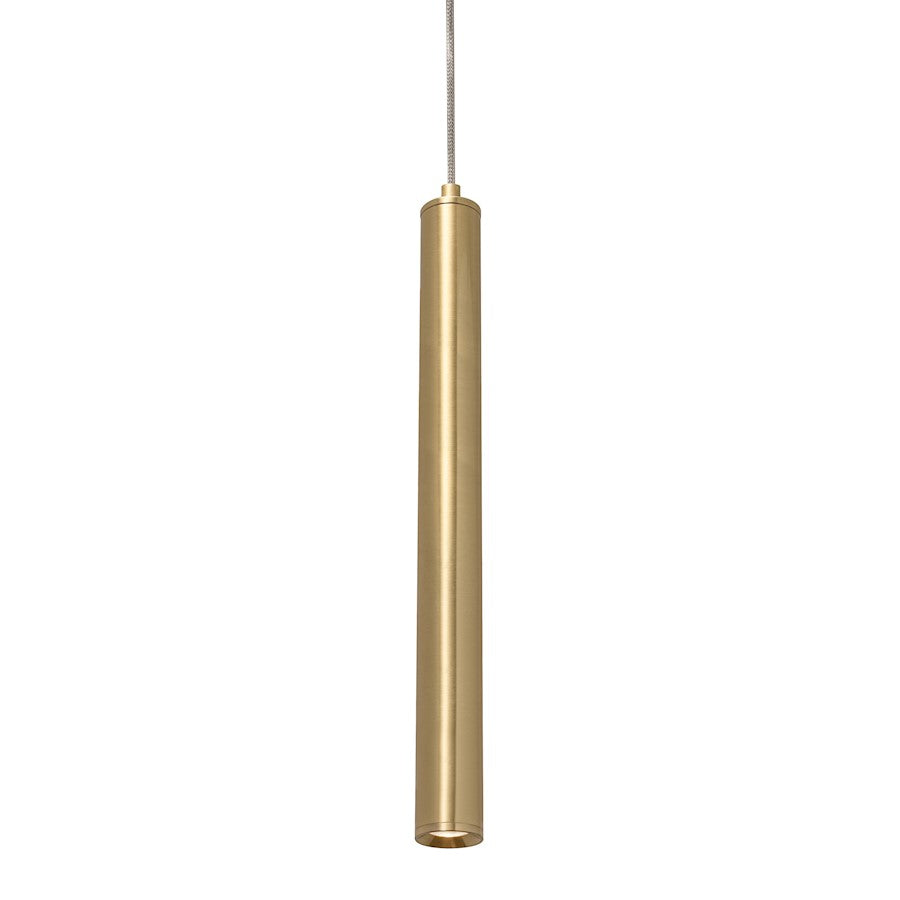 AFX Lighting Eli 1 Light Pendant, Satin Brass/Satin Brass - ELIP01L30UDSB