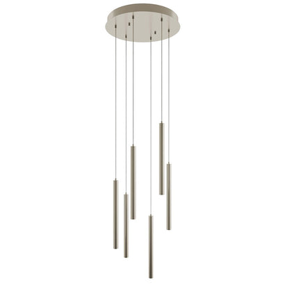 AFX Lighting Eli 6 Pendant, 54W/120-277V, Satin Nickel - ELIP01L30UDSNRND6