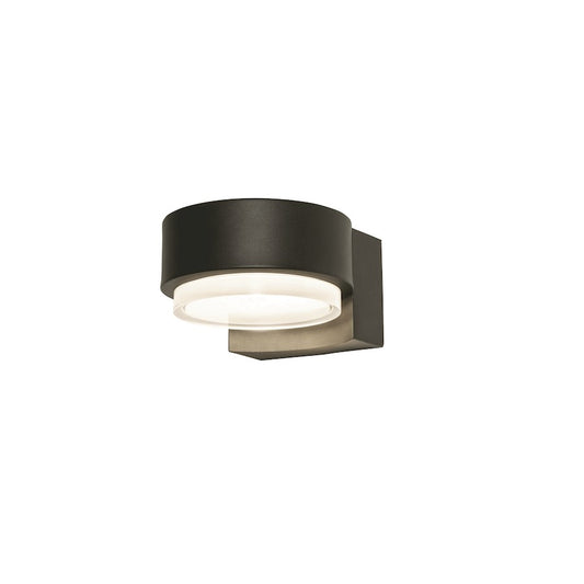 AFX Lighting ELM Outdoor LED Wall Sconce, 2300LM, BK/Clear/WH - ELMW0704LAJD2BK