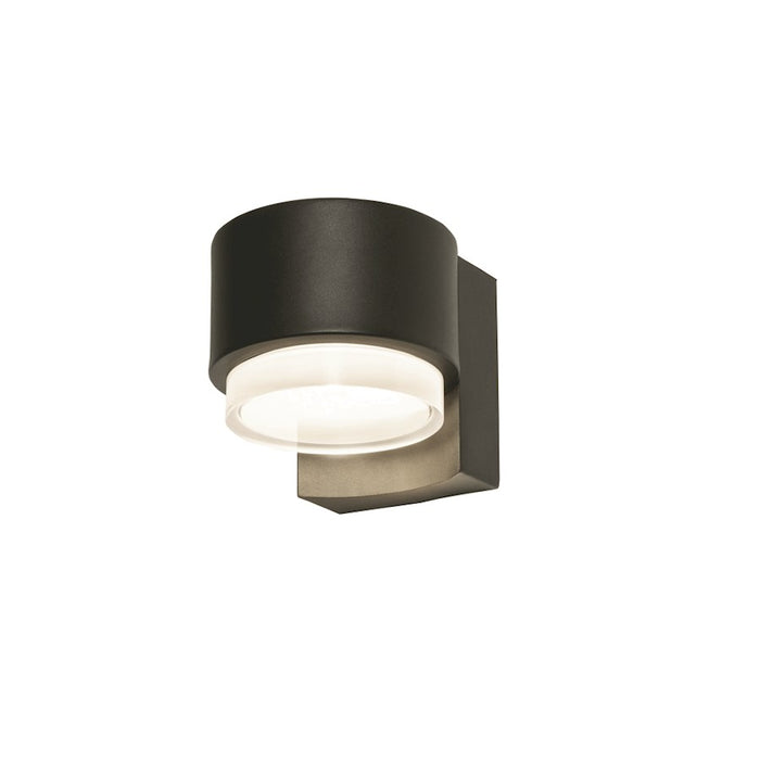 AFX Lighting Elm Outdoor LED Wall Sconce, 2300Lm, Bk/Clear/Wh