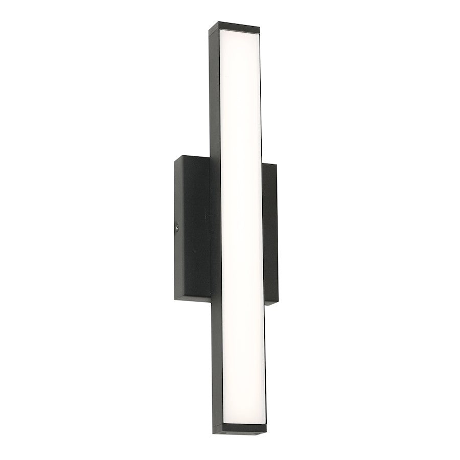 AFX Lighting Gale 18" Outdoor LED Sconce, BK/Frost - GLEW0518L30UDBK