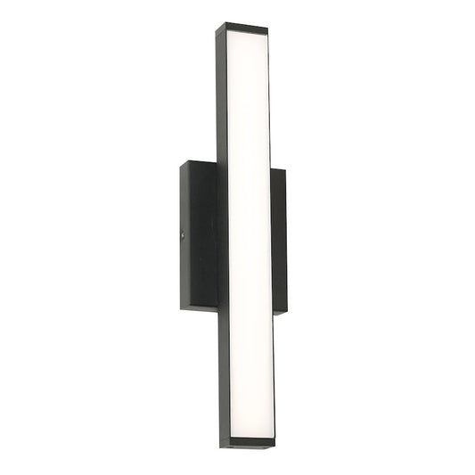 AFX Lighting Gale 18" Outdoor LED Sconce, BK/Frost - GLEW0518L30UDBK