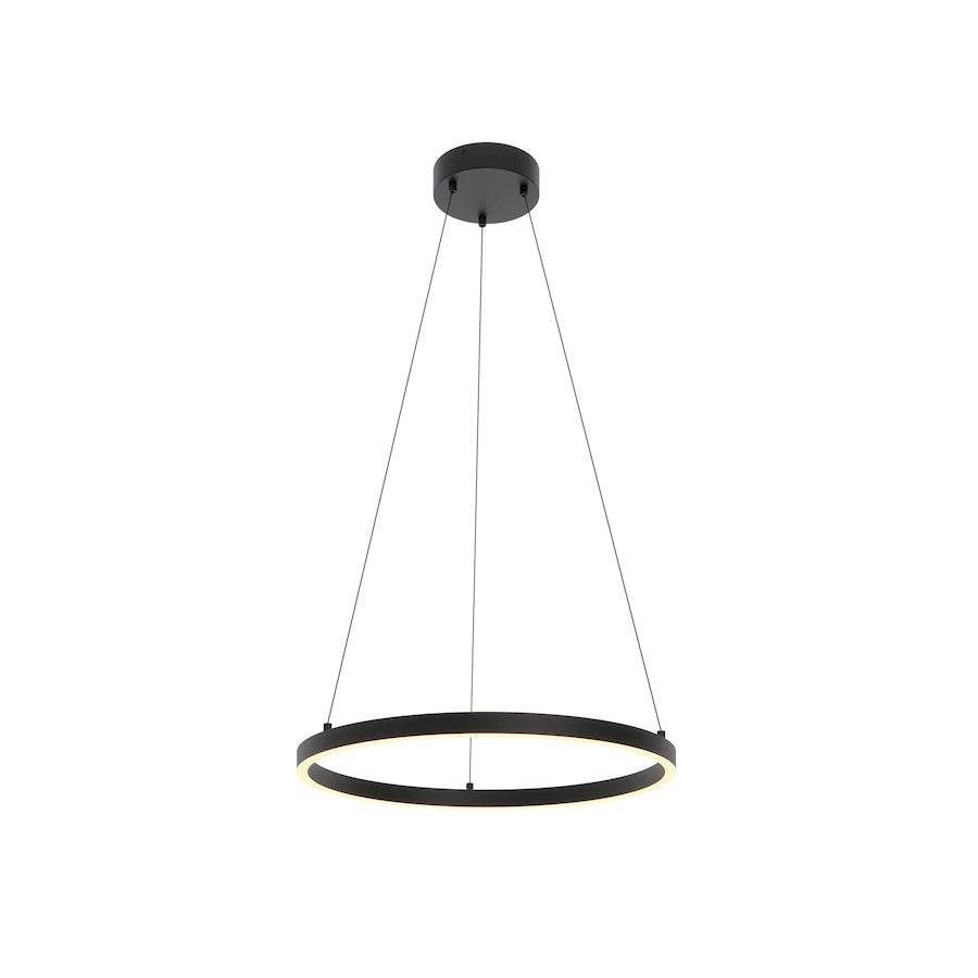 AFX Lighting Glo 2 Light 24" LED Pendant, Black/3000K - GLOP24L30D1BK