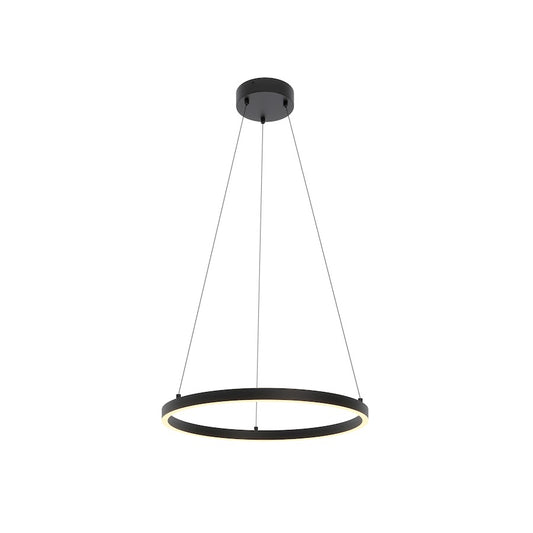 AFX Lighting Glo 2 Light 24" LED Pendant, Black/3000K - GLOP24L30D1BK