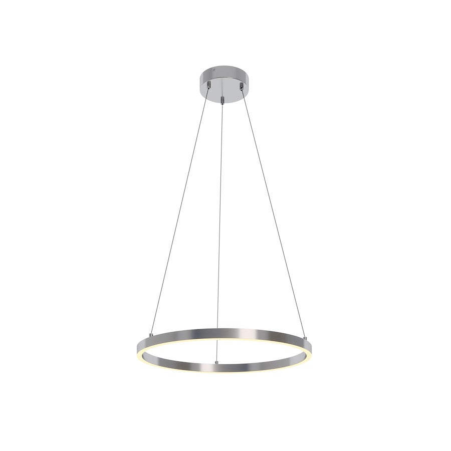 AFX Lighting Glo 2 Light 24" LED Pendant, Satin Nickel/3000K - GLOP24L30D1SN