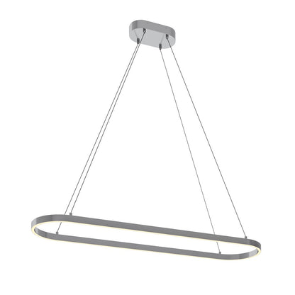 AFX Lighting Glo 1 Light 48" Pendant, Satin Nickel - GLOP4812L30D1SN