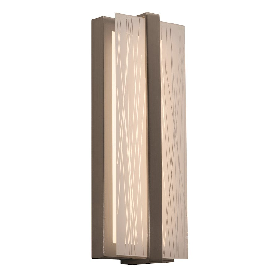 AFX Lighting Gallery LED Sconce, Satin Nickel - GLYS140512L30D1SN