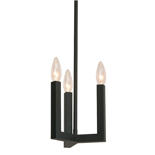 AFX Lighting Grace 3 Light Mini Pendant, Black - GRCP07CBBK