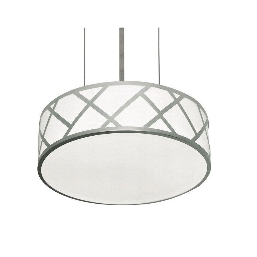 AFX Lighting Haven 13" LED Pendant, 18W, 120-277V, Nickel/White - HVNP13LAJUDSN