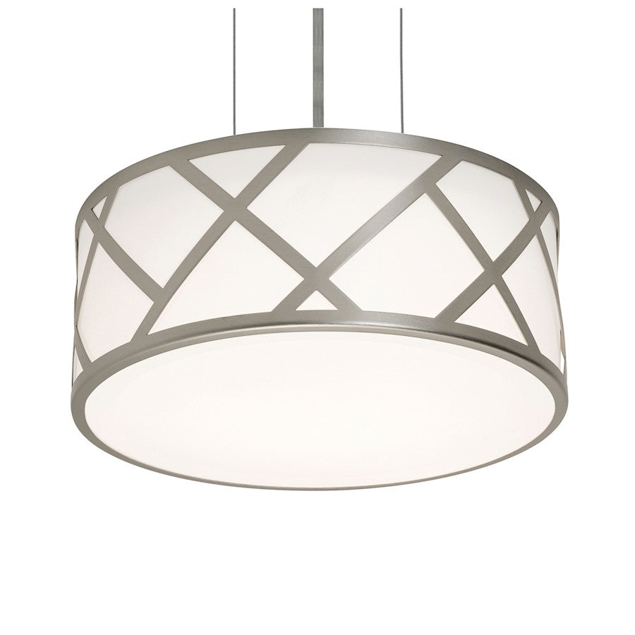 AFX Lighting Haven 2 Light 13" Pendant, Satin Nickel/Satin Nickel - HVNP13MBSN