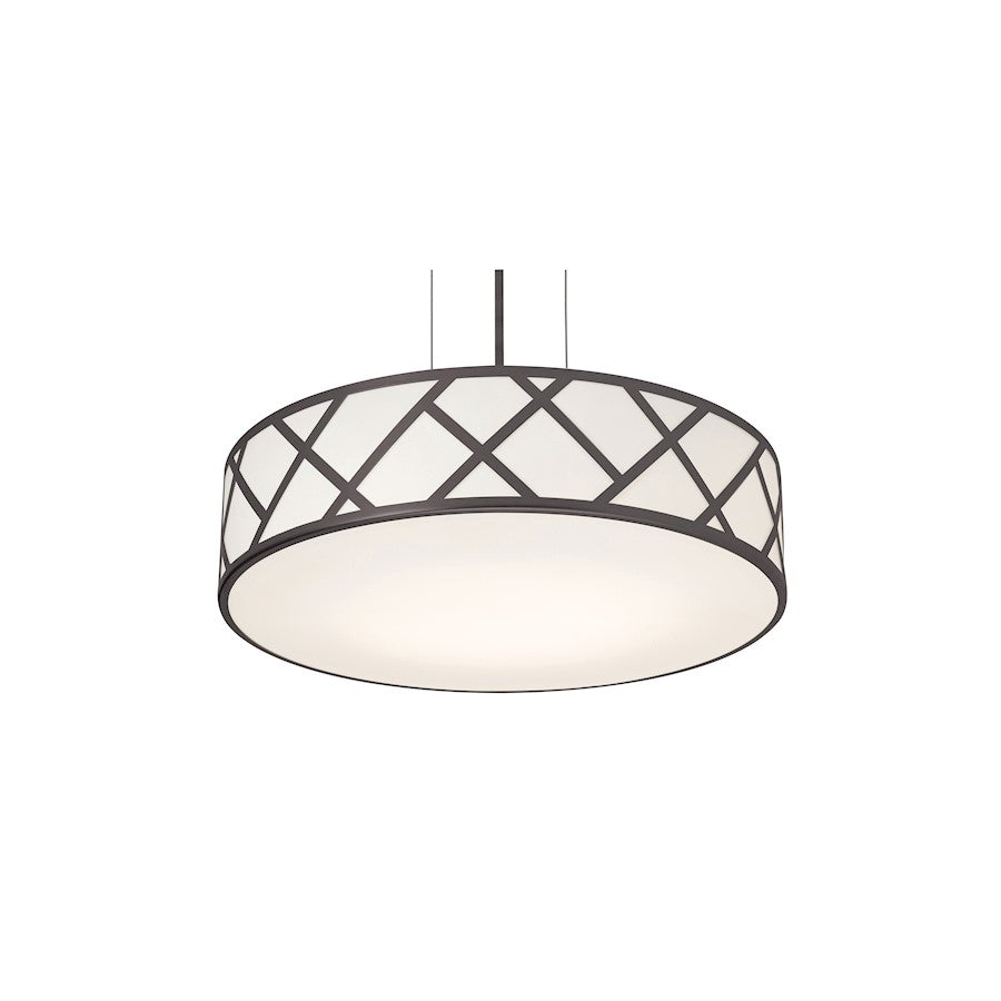 AFX Lighting Haven 3 Lt 17'' Medium Base Pendant, Black/White - HVNP17MBBK