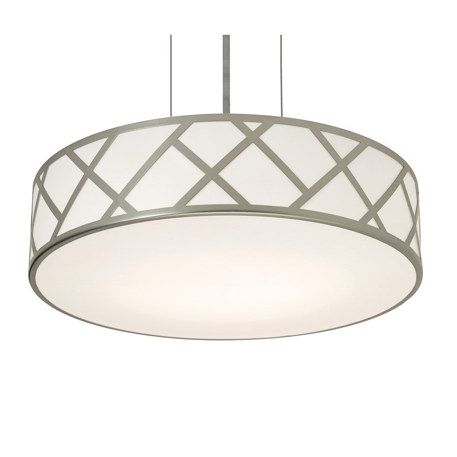 AFX Lighting Haven 3 Light 17" Pendant, Satin Nickel/Satin Nickel - HVNP17MBSN