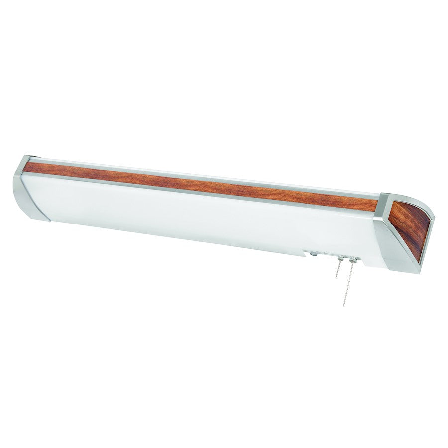 AFX Lighting Ideal 40" Fluorescent Wall Light, Mahogany/White - IDB325E8MH