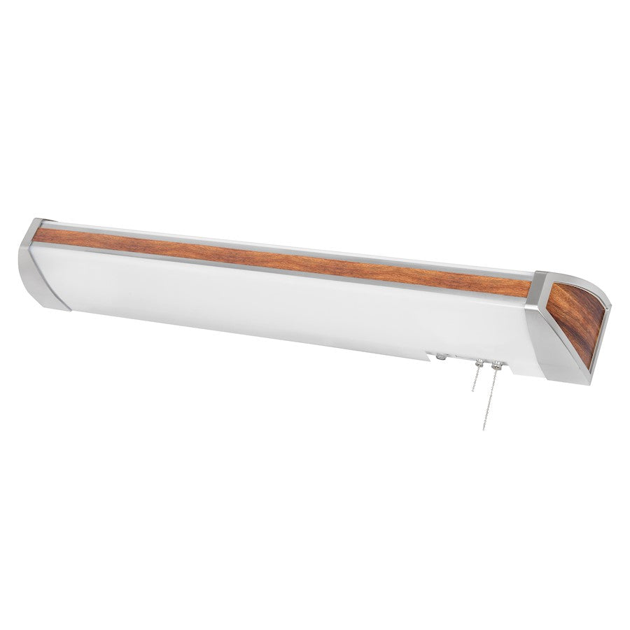 AFX Lighting Ideal 52" Fluorescent Wall Light, Mahogany/White - IDB332E8MH