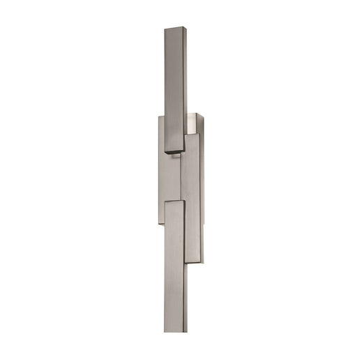 AFX Lighting Ion Wall Sconce, Satin Nickel/White - IONS032015L30D2SN