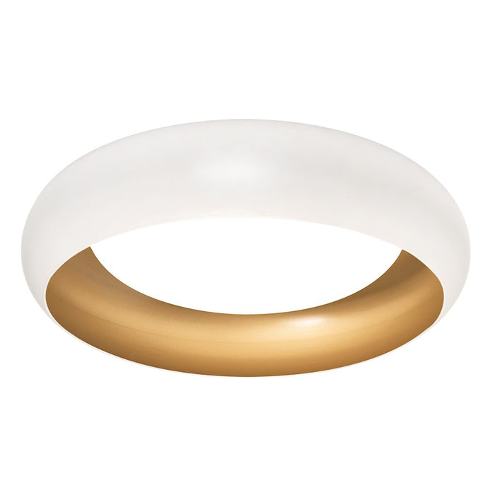 AFX Lighting Kayce 1 Light 15'' LED Flush, White/Gold/White - KYCF15LAJD1WH
