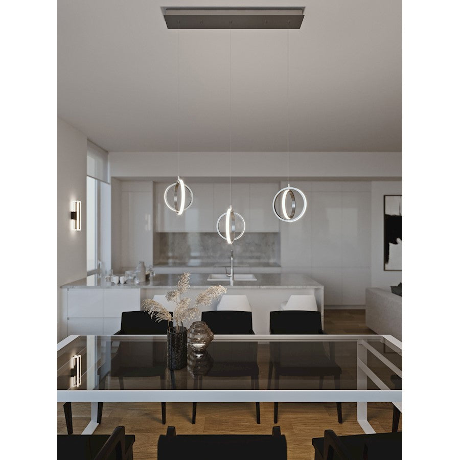 3 Light Linear Pendant, 120V