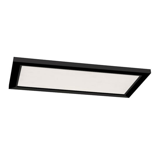 AFX Lighting Lugano 1 Light 24"x12" LED Flush, Black/White - LGNL2412LAJD4BK