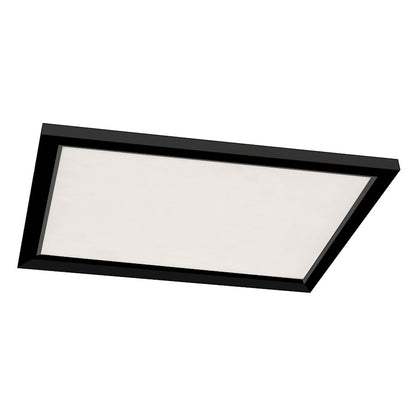 AFX Lighting Lugano 1 Light 24"x24" LED Flush, Black/White - LGNL2424LAJD4BK