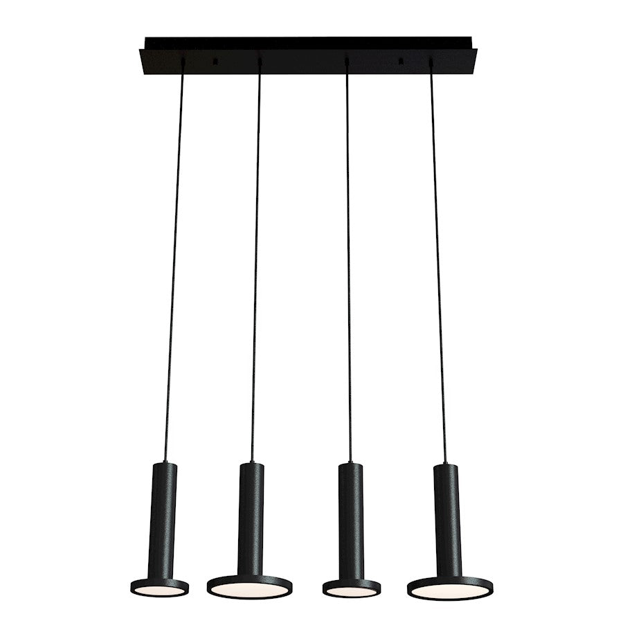 AFX Lighting Luna Quadruple LED Pendant, Black - LNAP99L30D1BKLNR4