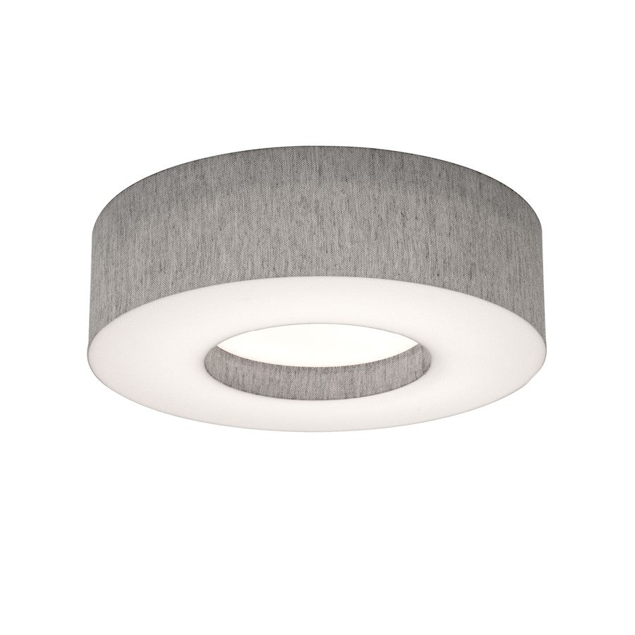 AFX Lighting Montclair 2 Light 12" Flush Mount, Grey/Grey - MCF1214MB-GY