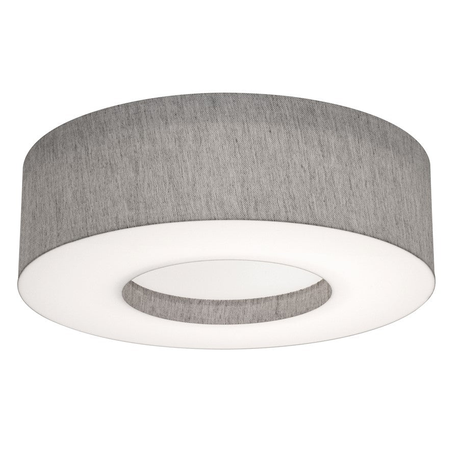 AFX Lighting Montclair 2 Light 15" Flush Mount, Grey/Grey - MCF1524MB-GY