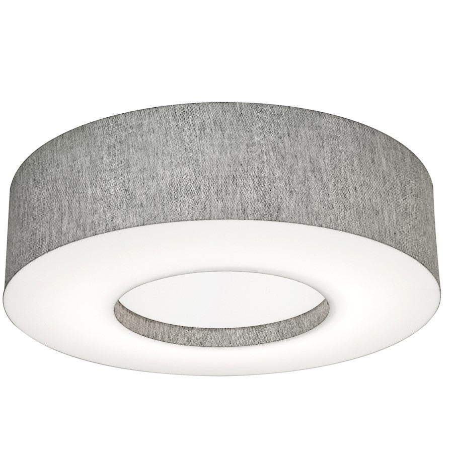 AFX Lighting Montclair 2 Light 19" Flush Mount, Grey/Grey - MCF1932MB-GY