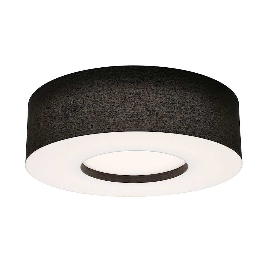 AFX Lighting Montclair 1 Lt 24" LED Flush Mount, Black/White - MCF2432L5AJUD-BK