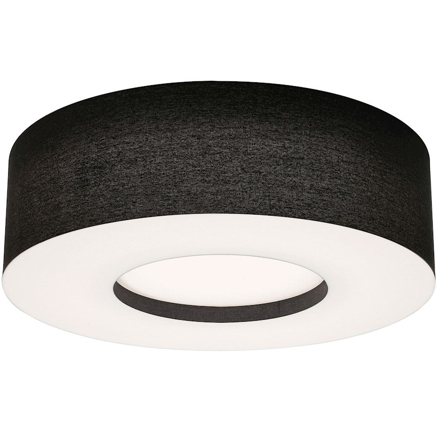 AFX Lighting Montclair 1 Lt 30" LED Flush Mount, Black/White - MCF3044L5AJUD-BK