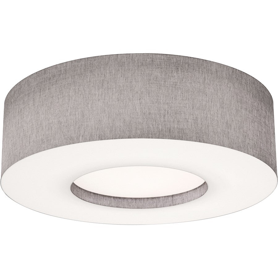 AFX Lighting Montclair 4 Lt 30'' Med Base Flush Mount, Grey/White - MCF3044MB-GY