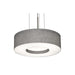 AFX Lighting Montclair 1 Light 13" LED Pendant, Nickel/Grey - MCP1214LAJUDSN-GY