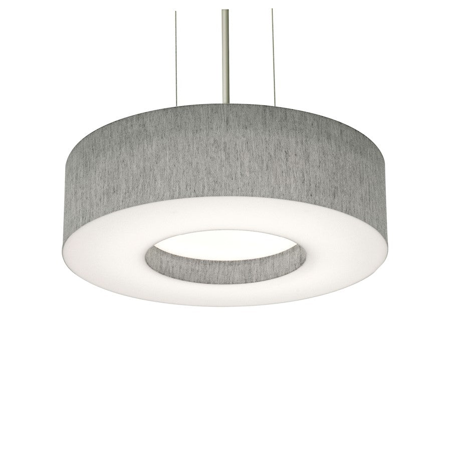 AFX Lighting Montclair 2 Light 12" Pendant, Nickel/Grey/Grey - MCP1214MBSN-GY